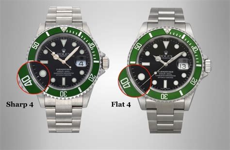 rolex kermit flat 4 vs normal|rolex submariner kermit green.